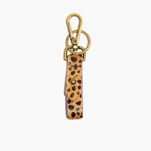 Madewell front door key fob in printed Calf hair
